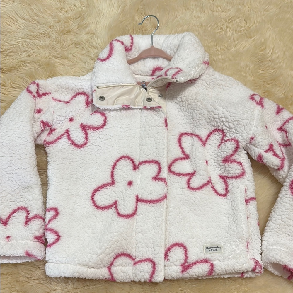 Abercrombie Kids Fleece Jacket with Pink Accents